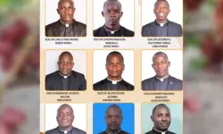 The nine Deacons ordained in Kenya's Catholic Diocese of Kakamega of 11 May 2024. Credit: Capuchin TV