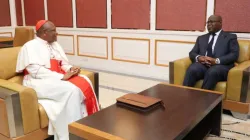 Cardinal Fridolin Ambongo with President, Félix Tshisekedi. Credit: Presidency of the Republic of DRC