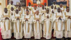 The 18 members of the Society of Jesus (SJ/Jesuits) ordained Deacons on 10 February 2024. Credit: Hekima University College