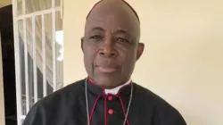 Archbishop Edward Tamba Charles of the Archdiocese of Freetown during an interview with ACI Africa at his office in Freetown. Credit: Agenzia Fides