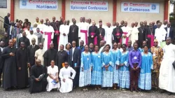 Bishops in Cameroon Pose with Faithful at the end of their 44th Plenary Assembly in Yaounde, in May, 2019