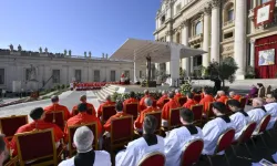 Pope Francis created 21 new cardinals from across the world at a Saturday morning consistory in St. Peter’s Square (Sept. 30, 2023). | Credit: Vatican Media