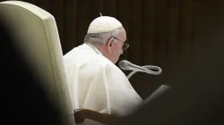 Pope Francis speaking at the general audience at the Vatican, Dec. 21, 2022. | Vatican Media