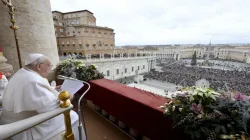 Pope Francis delivers his annual “urbi et orbi” address on Christmas from the central balcony of St. Peter’s Basilica on Dec. 25, 2023. | Credit: Vatican Media