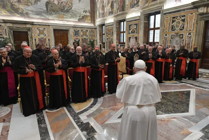 Pope Francis meets with members of the Vatican’s Dicastery for the Doctrine of the Faith (DDF) on Friday, Jan. 26, 2024. | Credit: Vatican Media