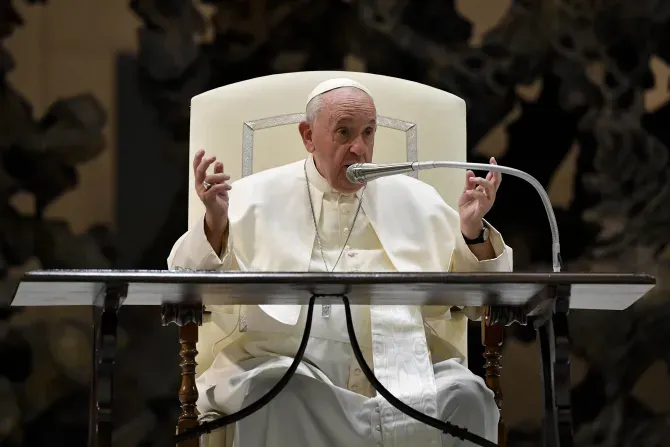 Pope Francis speaking to seminarians at the Vatican, Oct. 26, 2022 | Vatican media