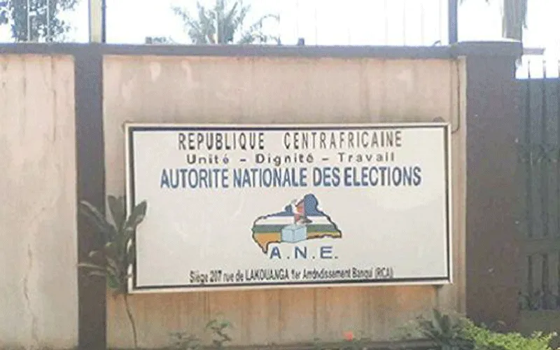 Headquarters of the National Election Authority in Central African Republic.