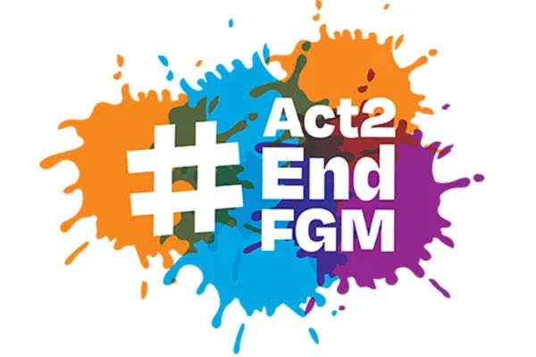 Logo calling for an end to Female Genital Mutilation / United Nations