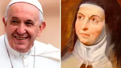 Pope Francis and St. Teresa of Avila/ Public domain/ACI Prensa.