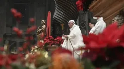 Pope Francis offers Christmas Mass in St. Peter's Basilica on Dec. 24, 2021. Vatican Media