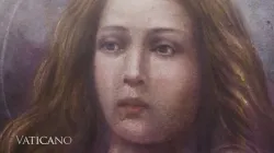 A painting of St. Maria Goretti by Giuseppe Brovelli-Soffredini. YouTube screenshot via EWTN