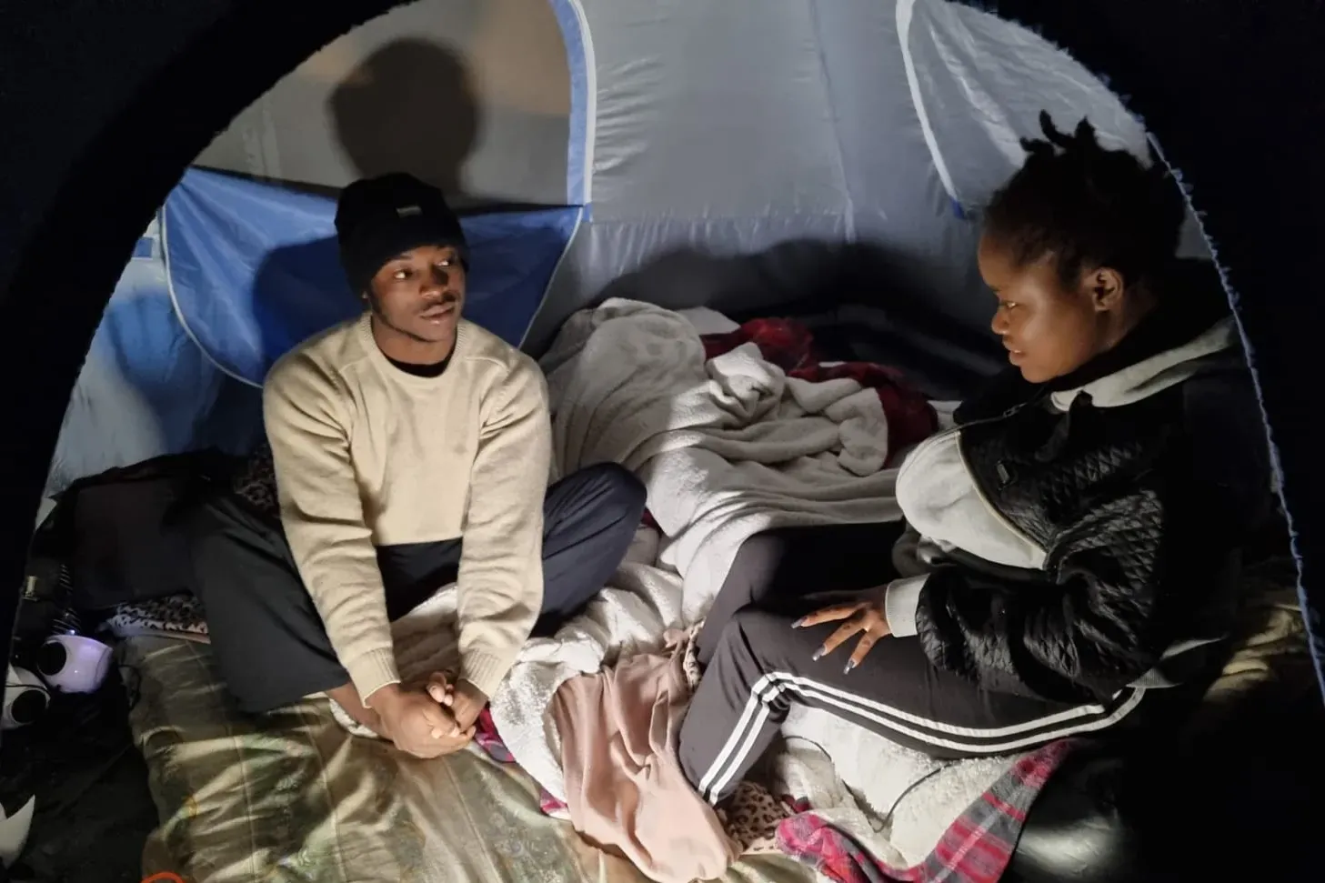 Grace and Daniel have been stuck in Cyprus' buffer zone for more than six months after they fled Cameroon. Alexey Gotovskiy/EWTN