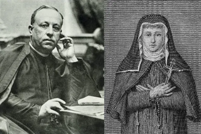 The sainthood causes of Father Miguel Costa y Llobera (1854–1922) and Sister Maria Margherita Diomira of the Incarnate Word (1651–1657) were advanced by Pope Francis on Jan. 19, 2023. | Credit: Montanyes Regalades, public domain, via Wikimedia Commons and P. Projaing, public domain, via Wikimedia Commons