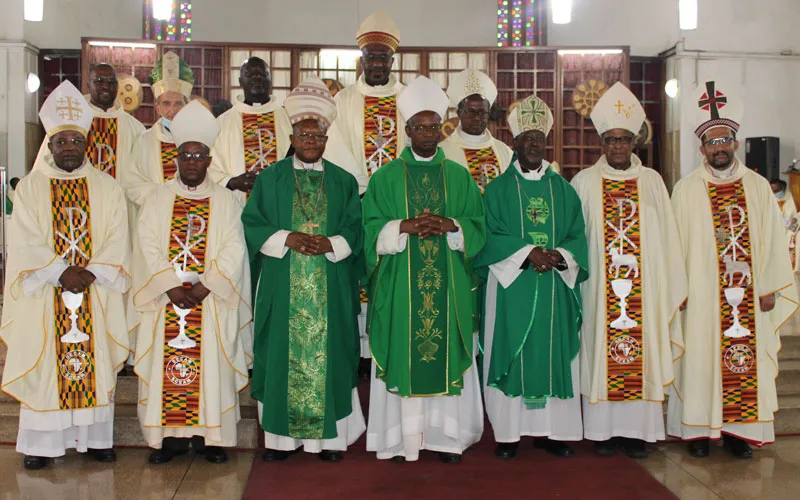 Some members of the Inter-Regional Meeting of the Bishops of Southern Africa (IMBISA) during the 19th Plenary of SECAM in Accra, Ghana. Credit: ACI Africa