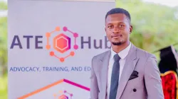 Emmanuel co-founder & Executive Director at ATE-Hub, a refugee-led organisation based in the Dzaleka refugee camp. Credit: JRS