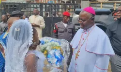 Archbishop Ignatius Ayau Kaigama welcomed at at Gishiri in the Church of Annunciation Pastoral Area of  Abuja Archdiocese. Credit: Abuja Archdiocese