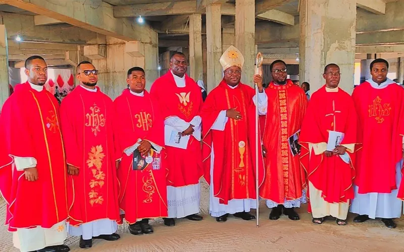 Archbishop Ignatius Kaigama with Priests of the Archdiocese/ Credit: Archdiocese of Abuja