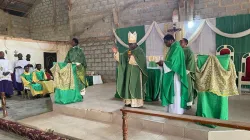 Archbishop Ignatius Ayau Kaigama during Holy Mass at St. Michael’s Parish, Kagini of Abuja Archdiocese. Credit: Abuja Archdiocese