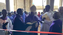 Archbishop Ignatius Ayau Kaigama during Holy Mass at St. Augustine’s Parish, Lugbe of the Archdiocese of Abuja. Credit: Abuja Archdiocese
