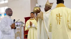 Archbishop Ignatius Ayau Kaigama during the anticipated Chrism Mass on Tuesday 4 April 2023. Credit: Abuja Archdiocese