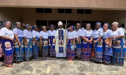 Archbishop Ignatius Ayau Kaigama with members of the Catholic Women Association during Mother’s Day 2024. Credit: Catholic Archdiocese of Abuja