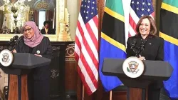 Tanzania President Samia Suluhu with US Vice President Kamala Harris in Washington DC in 2022. Credit: US Embassy Tanzania