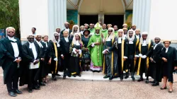 Archbishop Alfred Adewale Martins with members of the Association of Catholic Lawyers in Nigeria. Credit: Courtesy Photo