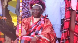 Bishop John Mbinda of Lodwar Diocese, first-ever Kenyan Spiritan Bishop vested in Turkana attire. Credit: ACI Africa