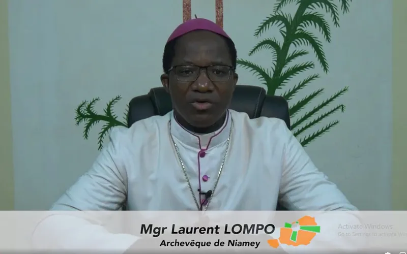 Archbishop Djalwana Laurent Lompo of Niger presenting a goodwill message to the Muslim faithful. Credit: Courtesy Photo