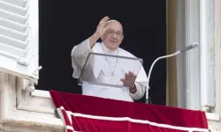 Pope Francis delivers his Angelus address on June 4, 2023. | Vatican Media
