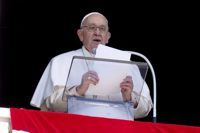 Pope Francis delivered a brief message before reciting the Regina Caeli prayer on Easter Monday, April 10, 2023. | Vatican Media