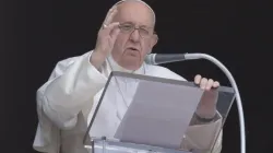 Pope Francis delivers his Regina Caeli address on May 21, 2023. | Vatican Media