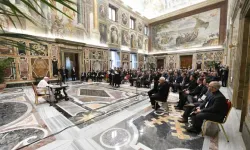 Pope Francis meets with Latin American university rectors on Sept. 21, 2023, at the Vatican. | Credit: Vatican Media