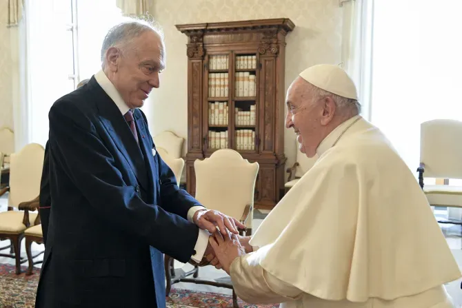 Pope Francis meets with World Jewish Congress President Ronald S. Lauder at the Vatican on Oct. 19, 2023. | Credit: Vatican Media