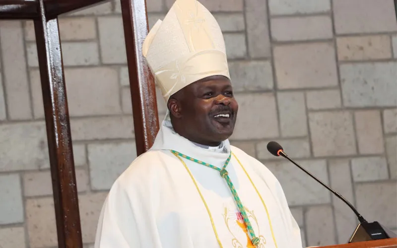 Bishop Cleophas Oseso Tuka of Kenya’s Catholic Diocese of Nakuru during the 26 March 2024 Chrism Mass. Credit: Radio Amani/Catholic Diocese of Nakuru