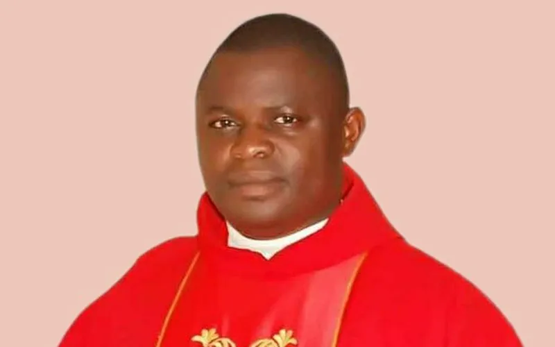 Fr. Benson Bulus Luka, freed Tuesday, 14 September 2021 after 24hours in captivity in Nigeria’s Kafanchan Diocese. Credit: Kafanchan Diocese