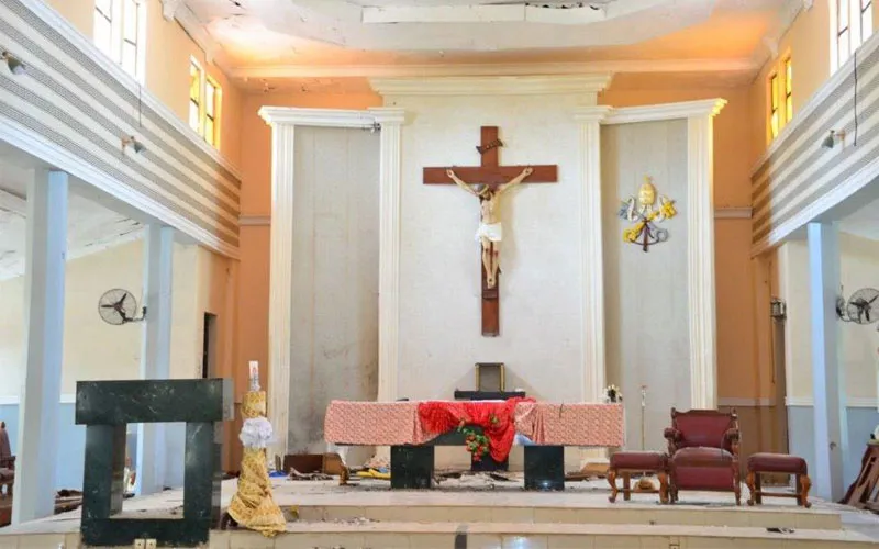 Altar of St. Francis Xavier Owo Catholic Parish of Ondo Diocese. Credit: ACN