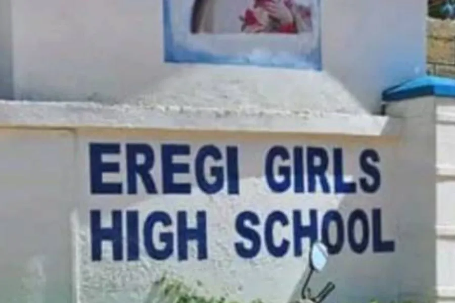 Entrance to St. Theresa's Eregi Girls High School in Kenya's Catholic Diocese of Kakamega