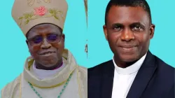 Bishop Prosper Kontiebo (left) appointed Local Ordinary of Ouagadougou Archdiocese in Burkina Faso and Mons. Gerald Mamman Musa (right), appointed Bishop of the erected the Catholic Diocese of Katsina in Nigeria. Credit: Radio Taanba Fada/ Catholic Broadcast Commission,Nigeria
