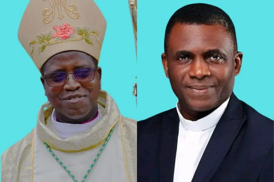 Bishop Prosper Kontiebo (left) appointed Local Ordinary of Ouagadougou Archdiocese in Burkina Faso and Mons. Gerald Mamman Musa (right), appointed Bishop of the erected the Catholic Diocese of Katsina in Nigeria. Credit: Radio Taanba Fada/ Catholic Broadcast Commission,Nigeria