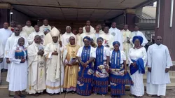 Bishop Solomon Amanchukwu Amatu with members of the Clergy of Okigwe Diocese. Credit: Okigwe Diocese