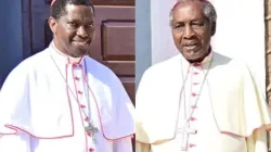 Archbishop Paul Runangaza Ruzoka (right) and Protase Cardinal Rugambwa. Credit: Tabora Archdiocese