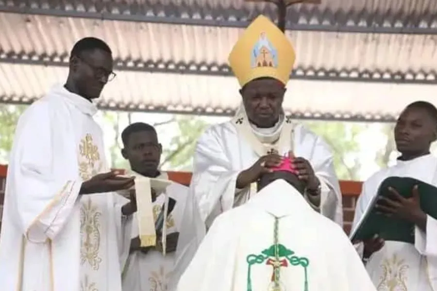 Archbishop Goetbé Edmond Djitangar during the November 11 Episcopal Ordination. Credit: Cloche TV Chad