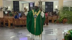 Archbishop Ignatius Ayau Kaigama during Holy Mass at Our Lady Queen of Nigeria Pro-Cathedral of Abuja Archdiocese. Credit: Abuja Archdiocese