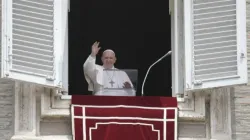 Pope Francis speaks at Sunday Angelus on 30 May 2021. Vatican Media/CNA