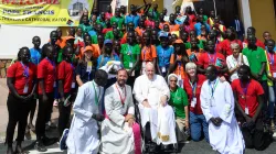 Pope Francis met young people and adults from the Diocese of Rumbek in Juba, South Sudan on Feb. 4, 2023. / Vatican Media.