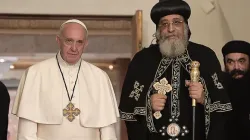 Pope Francis with Tawadros II, Coptic Orthodox Patriarch of Alexandria, in Cairo, Egypt, April 28, 2017. | L'Osservatore Romano.
