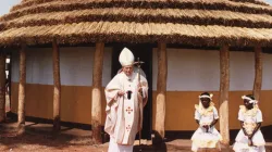 St. John Paul II during his apostolic visit to Uganda in 1993.