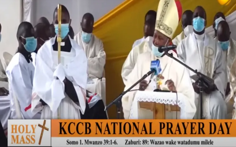 A screenshot of part of the proceedings at the Subukia National Marian Shrine in Kenya's Ctholic Diocese of Nakuru on Saturday, October 2. Credit: Capuchin Tv