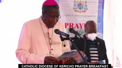 Bishop Alfred Rotich during the Prayer Breakfast of the Catholic Diocese of Kericho. Credit: Courtesy Photo